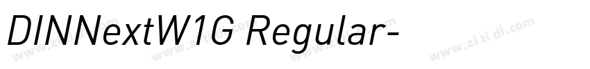 DINNextW1G Regular字体转换
